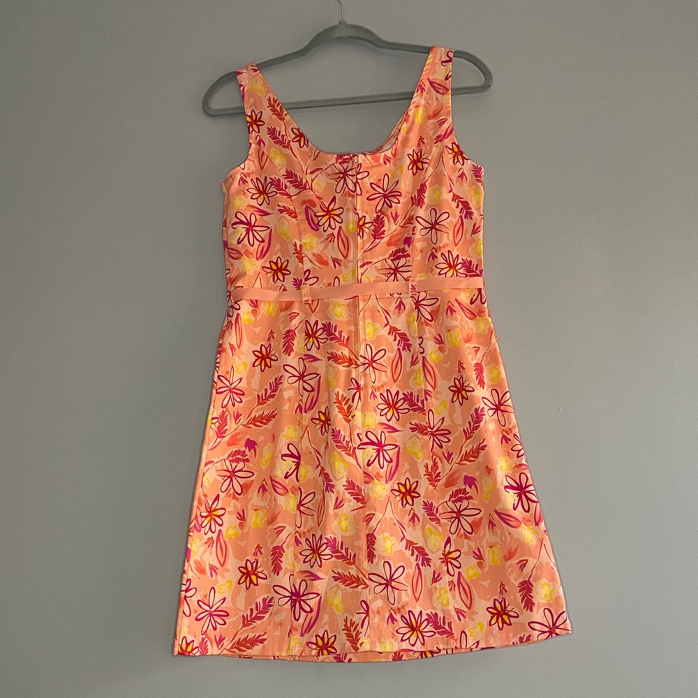 Vintage Hawaiian Floral Retro Cotton Dress size 6